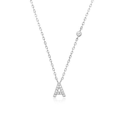 Collier Initiale Scintillante - MÎA™