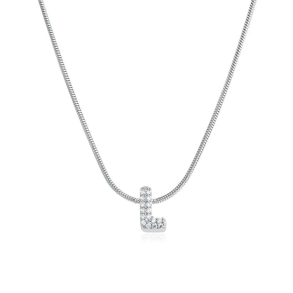 Collier Bubble Initiale Strass - MÎA™