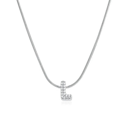 Collier Bubble Initiale Strass - MÎA™