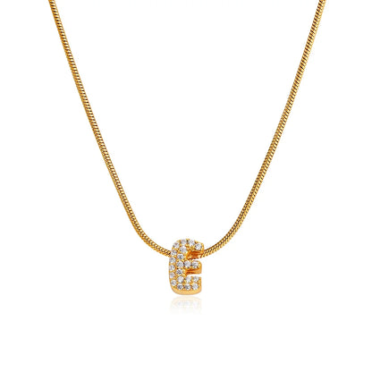 Collier Bubble Initiale Strass - MÎA™