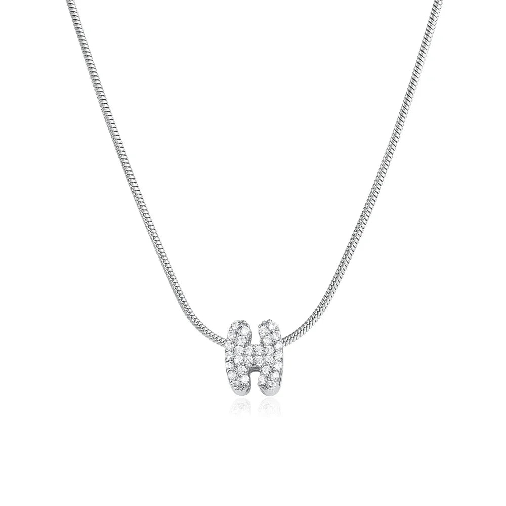 Collier Bubble Initiale Strass - MÎA™