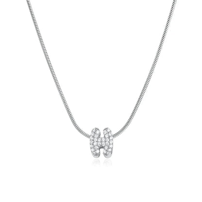 Collier Bubble Initiale Strass - MÎA™