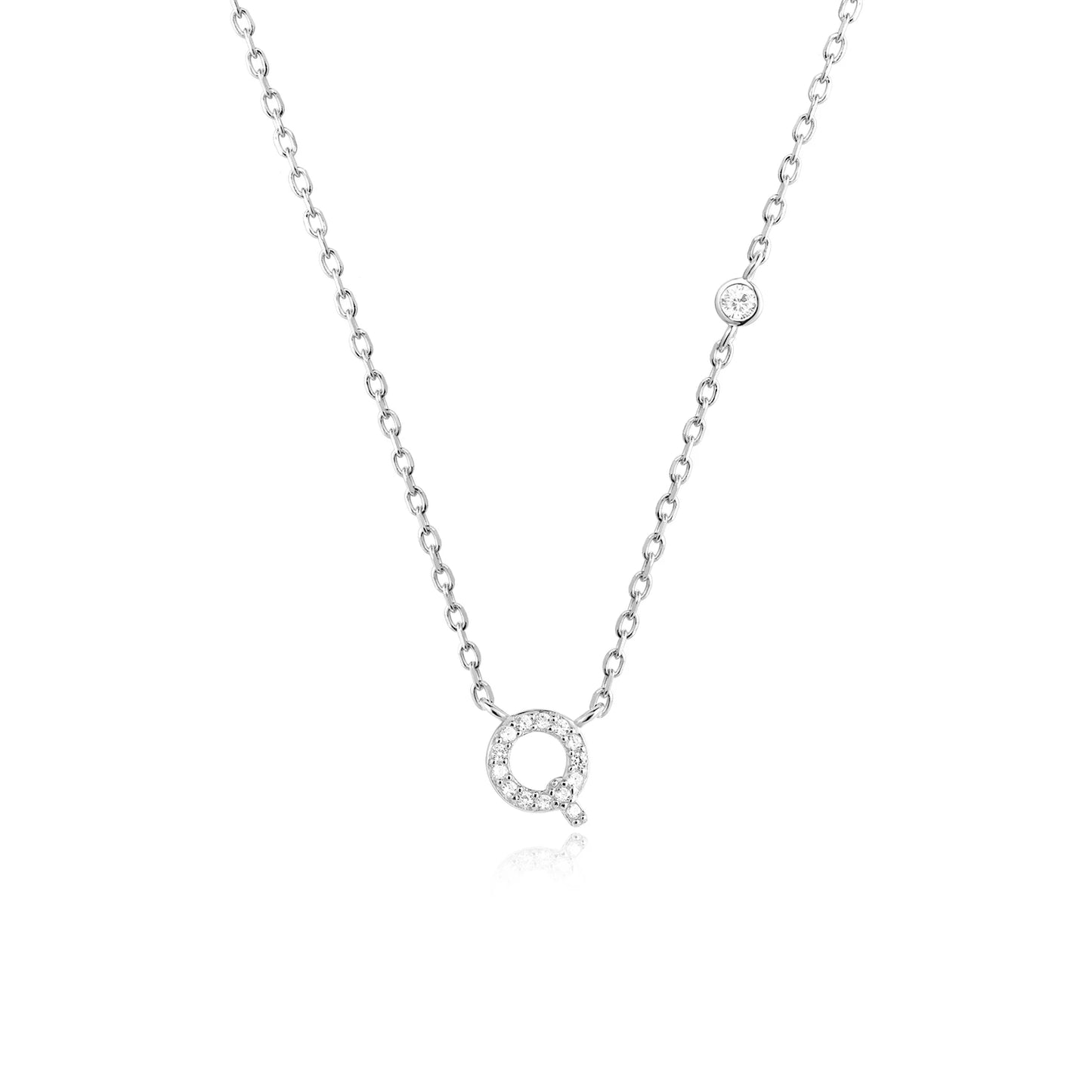 Collier Initiale Scintillante - MÎA™