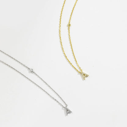 Collier Initiale Scintillante - MÎA™