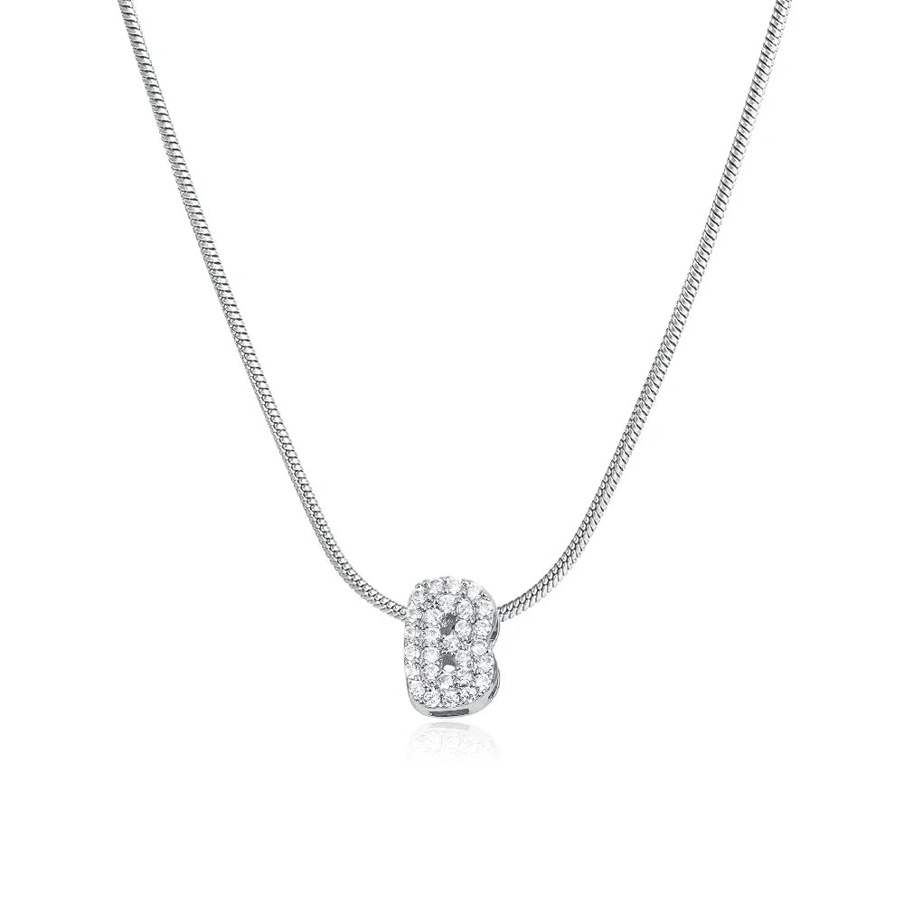 Collier Bubble Initiale Strass - MÎA™