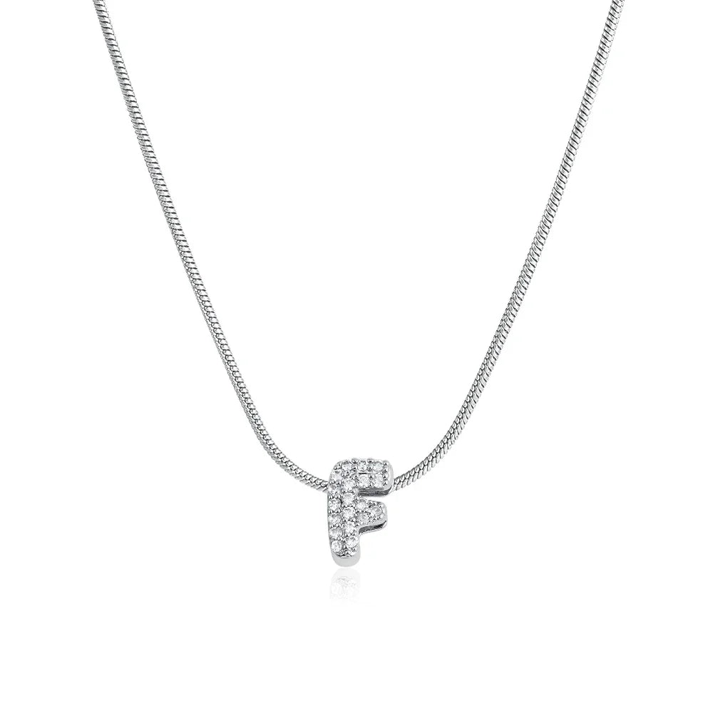 Collier Bubble Initiale Strass - MÎA™