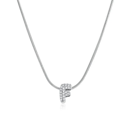 Collier Bubble Initiale Strass - MÎA™