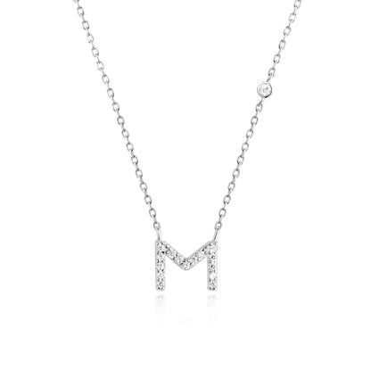 Collier Initiale Scintillante - MÎA™
