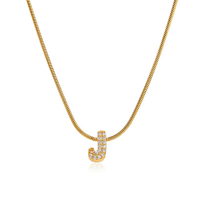 Collier Bubble Initiale Strass - MÎA™